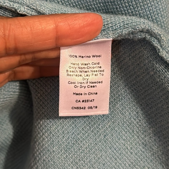 Talbots Petite 100% Merino Wool Knit Blazer - Picture 7 of 8